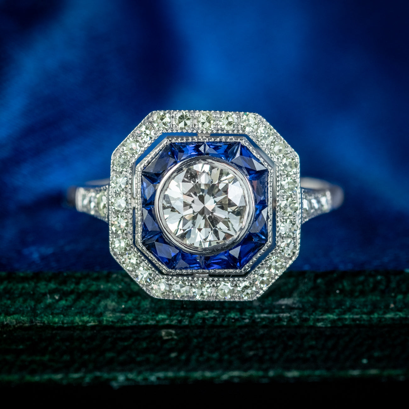 Art Deco Diamond Solitaire Ring Platinum Engagement Ring Circa 1920 –  Antique Jewellery Online
